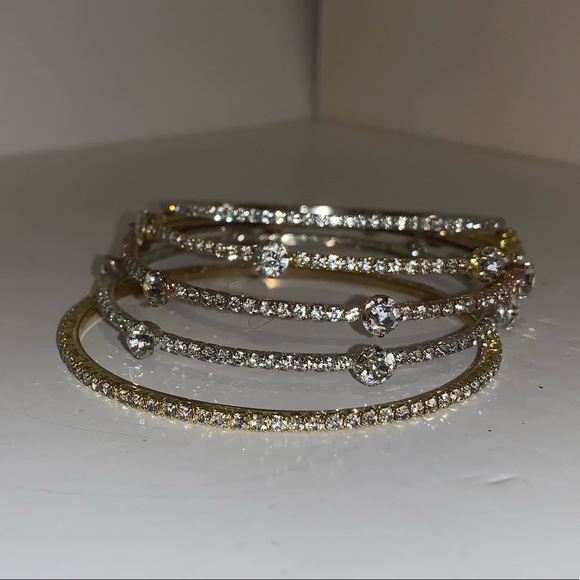5 Gold/Silver Bangles - Picture 4 of 5